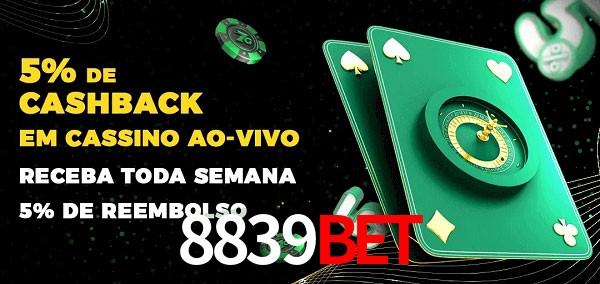 Promoções do cassino ao Vivo 8839bet
